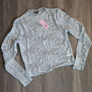 Wild Fable Sky Blue Lace Top